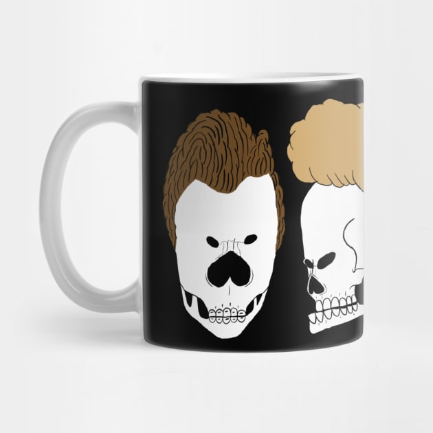 Beavis And Butthead Skulls by TheDeathOfMyChildhood1